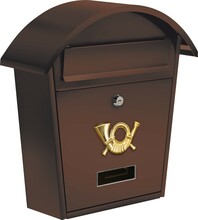 Postkast Vorel 78587, 38 x 32 x 10.5 cm, pronks