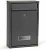 Postkast ModernHome HPB006, 21.5 x 8 x 32 cm, antratsiit