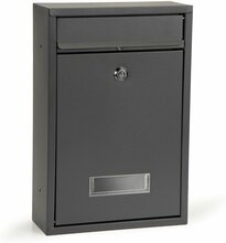 Postkast ModernHome HPB006, 21.5 x 8 x 32 cm, antratsiit