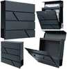 Postkast Lean Toys, 37 x 37 x 11 cm, antratsiit
