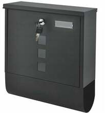 Postkast Modernhome HPB2210-GS, 9.6 x 30.5 x 33.5 cm, hall
