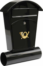 Postkast Vorel 78590, 48 x 28 x 8 cm, must