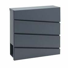 Postkast ModernHome HPB932-7, 37 x 10 x 37 cm, antratsiit