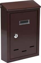 Postkast Vorel 78542, 28.5 x 20 x 6 cm, pruun