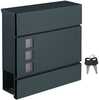 Postkast Songmics GMB052G01, 37 x 10.5 x 37 cm, antratsiit