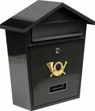 Postkast Vorel 78580, 38 x 32 x 10.5 cm, must