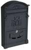 Postkast Haushalt PW-550AL, 25.6 x 8.7 x 41 cm, must