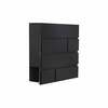 Postkast Haushalt PW-612-7, 15 x 37 x 37 cm, must