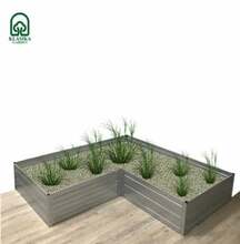 Tõstetud peenar Klasika Garden L, 150 x 75 x 30 cm, tsingitud
