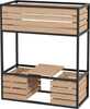 Kahe korruseline peenrakast Outsunny, 83 x 39 x 100 cm, helepruun
