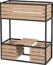 Kahe korruseline peenrakast Outsunny, 83 x 39 x 100 cm, helepruun