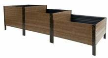 Tõstetud peenar Klasika Woodlook, hall
