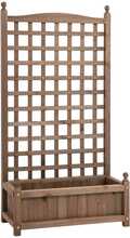Kõrgendatud peenar Outsunny, puit, 64 x 28 x 120 cm