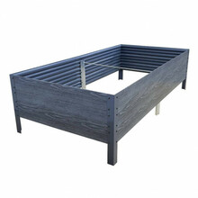 Kõrgendatud peenar Klasika Woodlook, 150 x 75 x 30 cm, hall
