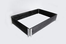 Kõrgendatud peenrakast Upyard Classic, 120 x 80 x 19.5 cm, must
