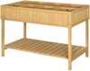 Istutamislaud Outsunny, 110 x 46 x 76 cm, naturaalne puit