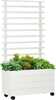 Lillekast trelliga Outsunny, 76 x 30 x 155 cm, valge