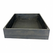Puidust peenrakast 4IQ, 80 x 80 x 27 cm, must