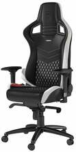 Mänguritool Noblechairs Epic Echtleder, valge/must/punane
