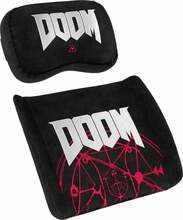 Toolipatjade komplekt Noblechairs Doom Edition Memory Foam Cushion Set, must