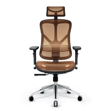 Kontoritool Diablo V-Basic, 68 x 68 x 119-130 cm, must/oranž
