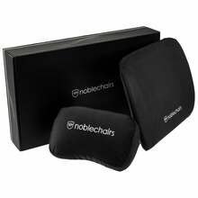 Toolipatjade komplekt Noblechairs Memory Foam Cushion Set, must