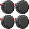 Korpus Hurtel Apple AirTag, kruvitav, veekindel, must, 4 tk