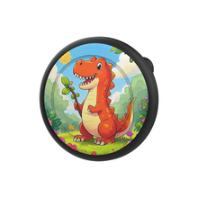 AirTag ümbris HURTEL, must, dinosauruse pildiga