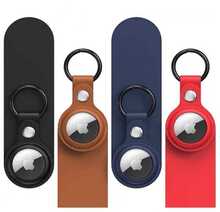 Nahast ümbris Hurtel Apple AirTag, 4 tk (must, pruun, punane, sinine)