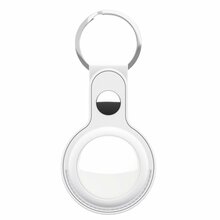 Võtmehoidja Keybudz Leather Keyring for AirTag, valge