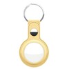 Võtmehoidja Keybudz Leather Keyring for AirTag 2-pack, pastel yellow