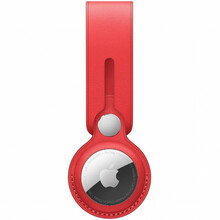 Apple AirTag Leather Loop, punane