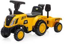 Tõuketraktor Milly Mally CAT, must/kollane