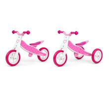 Tasakaaluratas-kolmerattaline Milly Mally Look 2in1, roosa