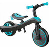 Kolmerattaline tasakaaluratas Globber Explorer Trike 2in1, rohekassinine