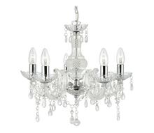 Lühter Searchlight Marie Therese 1455-5CL, 5xE14, 40W, rippuv