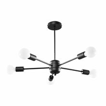 Lühter Sollux Lango 5, 5xE27, 60W, must