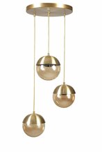 Rippvalgusti Opviq Chandelier Kure, E27, kuldne, metall