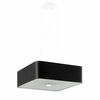 Rippvalgusti Sollux Lokko, 5xE27, 60W, 45 cm, must