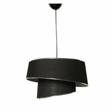 Rippvalgusti Opviq Barette, 1xE27, 60W, must, läikiv kroom