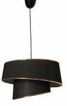 Rippvalgusti Opviq Barette, 1xE27, 60W, must/kuldne