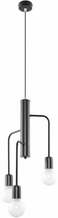 Rippvalgusti Sollux Duomo 3M, 3xE27, 60W, must