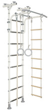 Võimlemissein Sanro Junior Atlet-R, 245-290 x 60 cm, valge/hall
