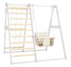 Multifunktsionaalne puidust spordikompleks Sanro R-Wood, 108,5 x 109 x 96 cm, valge