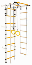 Võimlemissein Sanro Junior Atlet, 220 x 60 cm, valge-kollane