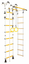 Võimlemissein Sanro Junior Atlet-R, 245-290 x 60 cm, valge-kollane