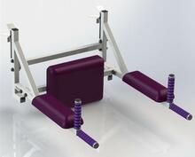 Dipp-lati- ja kangihoidik Sanro DZ-4, kuni 120kg, valge