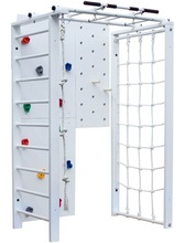 Puidust kodune spordikompleks Sanro David, 233 x 151 x 103 cm, valge