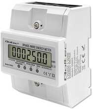Elektriarvesti Qoltec, kolmefaasiline, 400V, 100A, LCD, DIN TH-35 mm