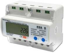 Energiamõõtja Qoltec 50883, kolmefaasiline, 400V, Wi-Fi, DIN siinile, LCD